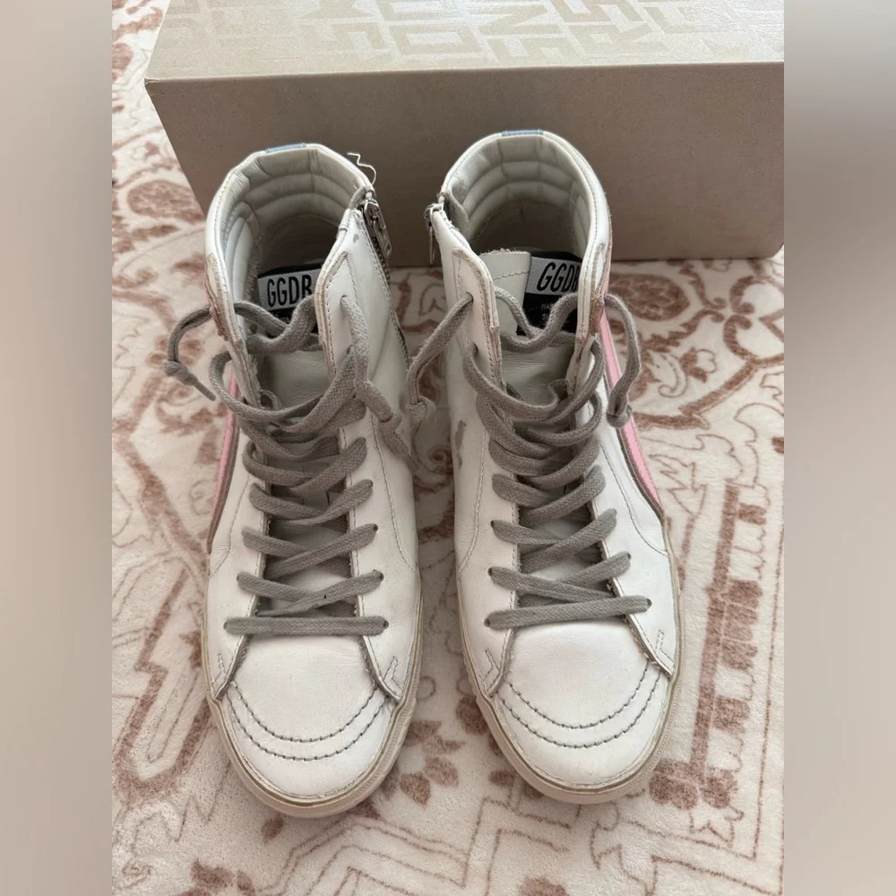 Women's Golden Goose Classic Slide High Top Sneakers - Picture 2 of 16